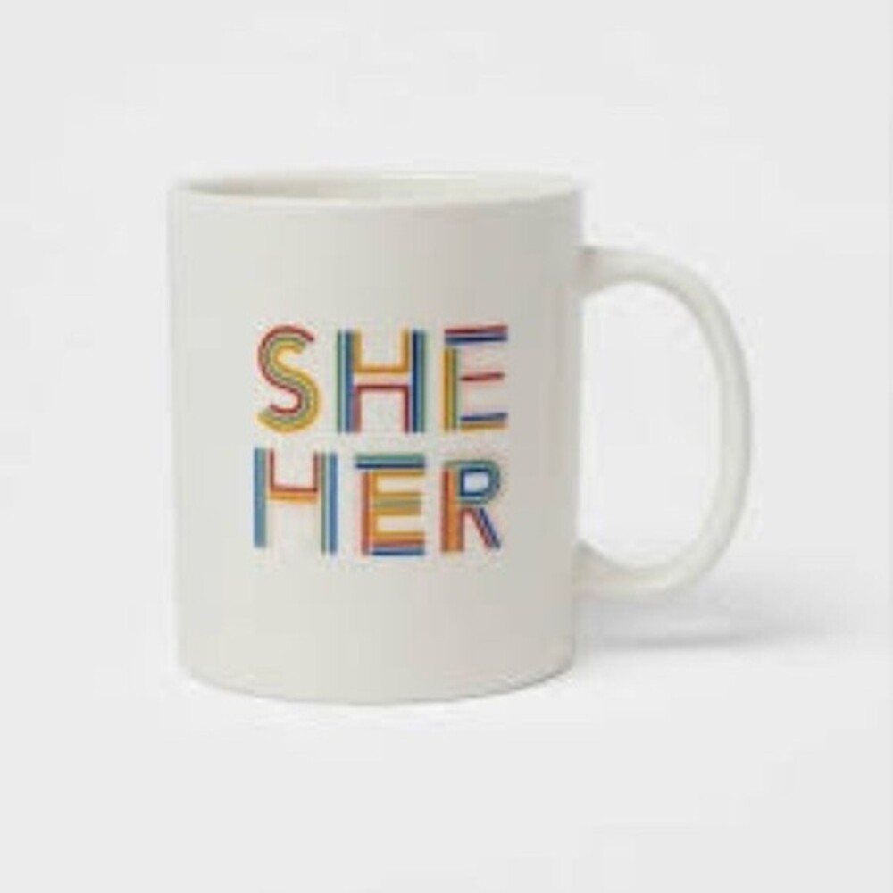 Room Essentials She/Her Pronouns Mug 15oz Stoneware